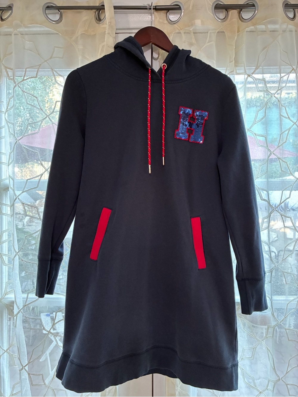 Tommy Hilfiger Women’s Hoodie Dress Sweater.